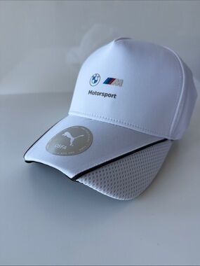 BMW M Motorsport White Puma Snapback Baseball Hat